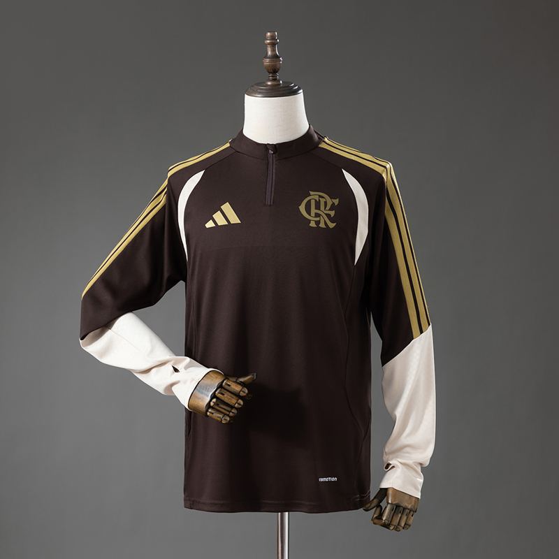 Blusa de Treino Flamengo 26/27 Marrom Manga Longa