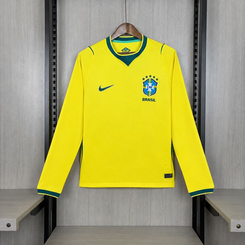 Camisa Brasil I 2026 Manga Longa