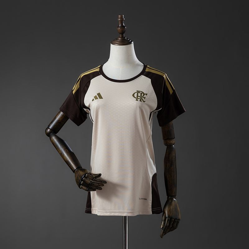 Camisa de Treino Flamengo 26/27 Bege Feminina