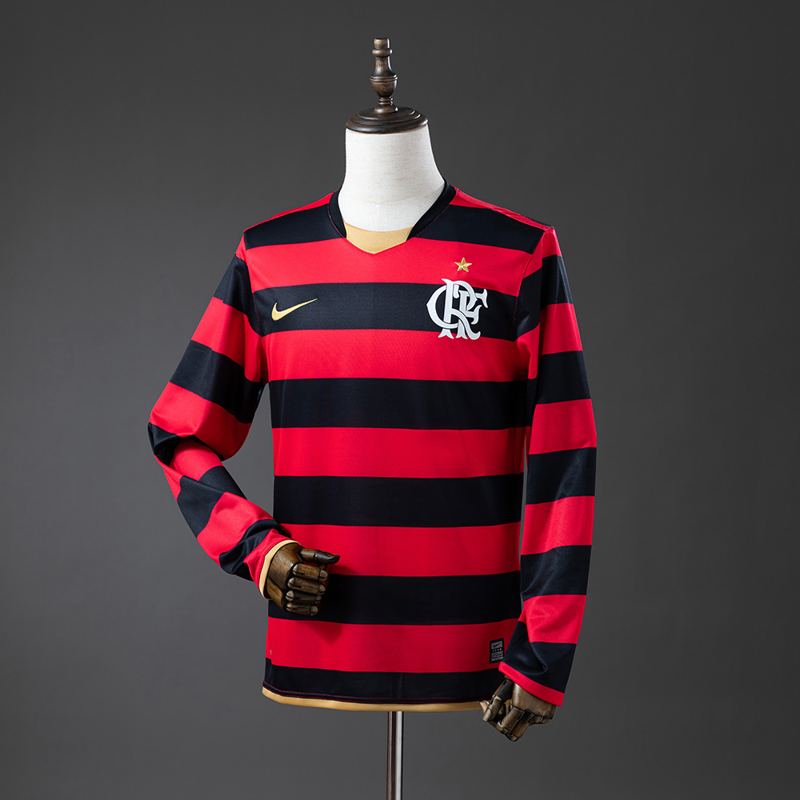 Camisa Flamengo 2008/09 Retrô Manga Longa