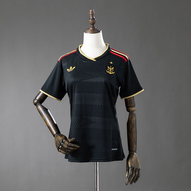 Camisa Flamengo 25/26 Edição Especial Preta e Dourada Feminina