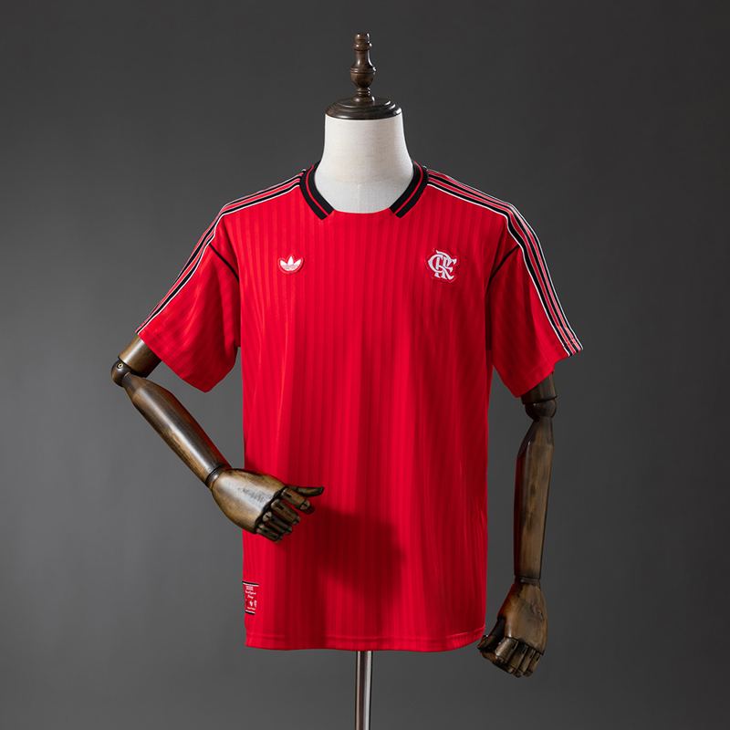 Camisa Flamengo 25/26 Estilo Retrô Vermelha