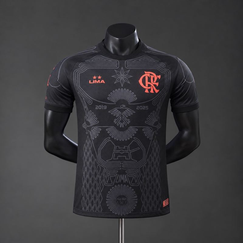Camisa Flamengo 26/27 Edição Campeão Preta Jogador