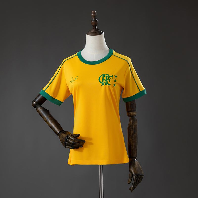 Camisa Flamengo 26/27 Edição Especial Zico Amarela Feminina