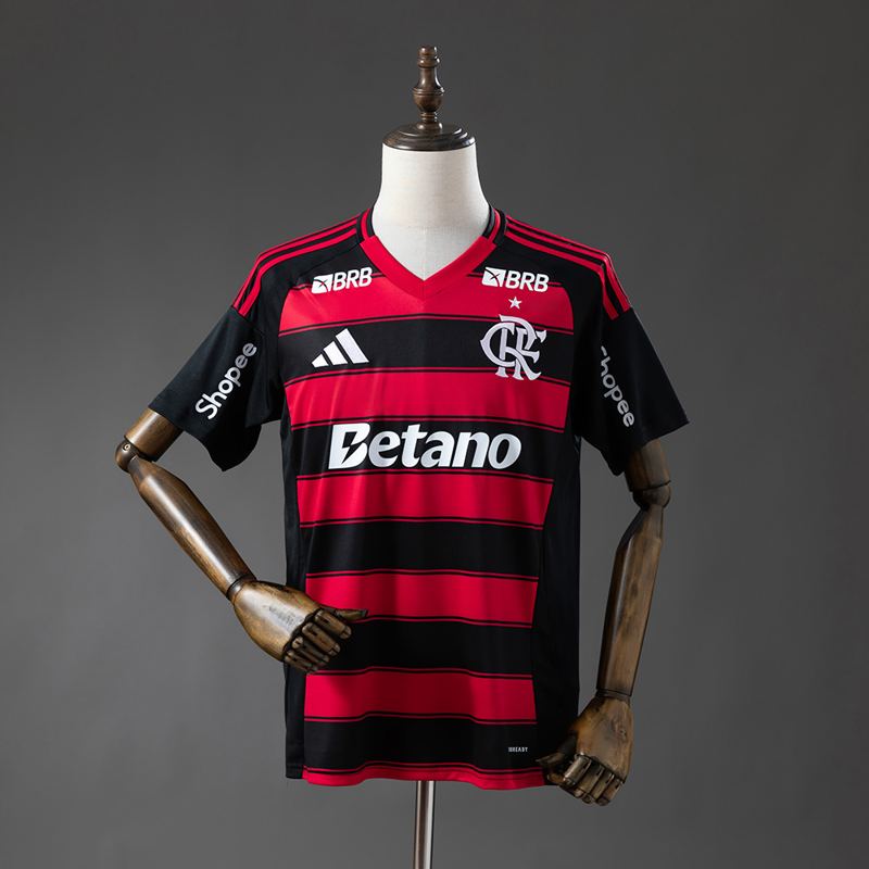 Camisa Flamengo I 25/26 Com Patrocínios