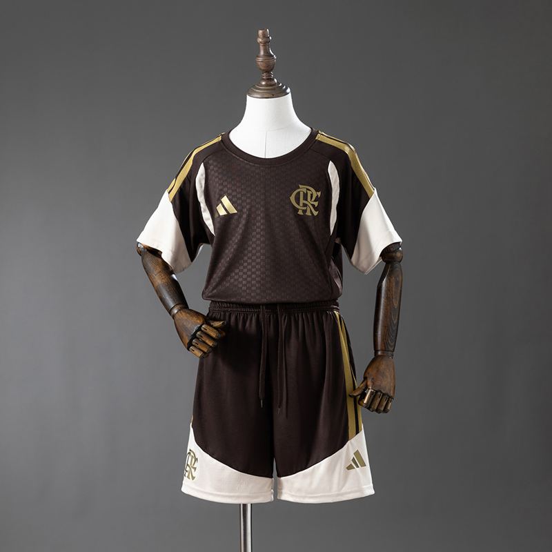 Kit Infantil de Treino Flamengo 26/27 Marrom