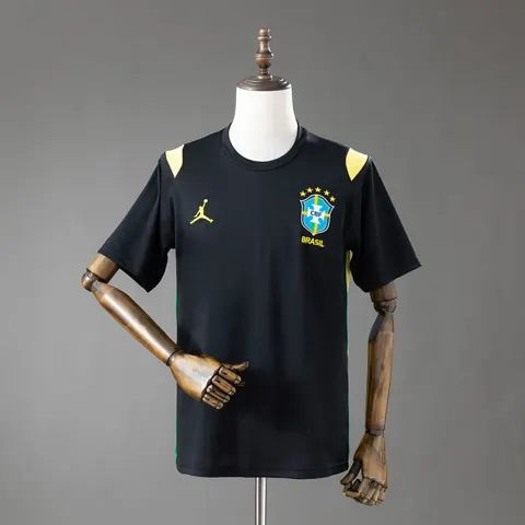 Camisa de Treino Brasil Jordan Preta