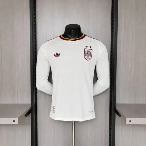 Camisa Espanha II 2026 Jogador Manga Longa