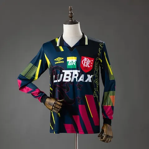 Camisa Flamengo Goleiro 1997 Retrô Manga Longa