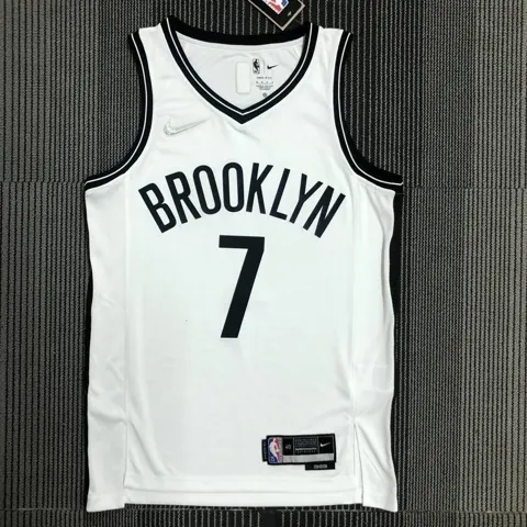 Regata Brooklyn Nets Branca Diamantada
