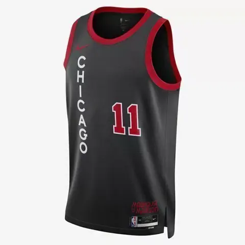 Regata Chicago Bulls Preta City Edition Temp. 24