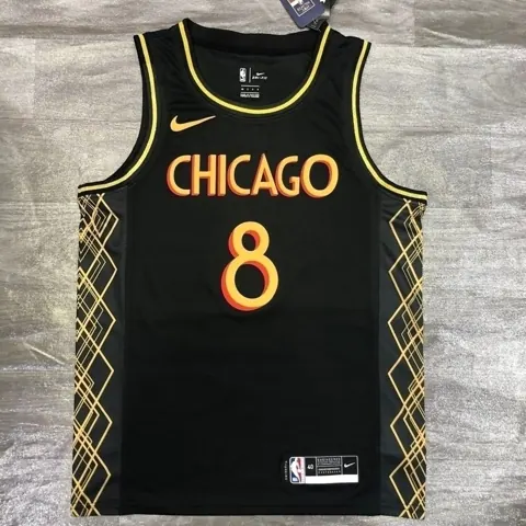 Regata Chicago City Preta Com Amarelo