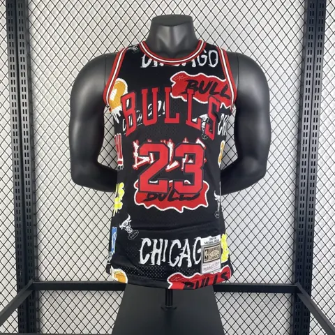 Regata Retrô Chicago Bulls Preta 97/98 M&N