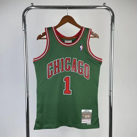 Regata Retrô Clássica Chicago Bulls Verde M&N 08/09