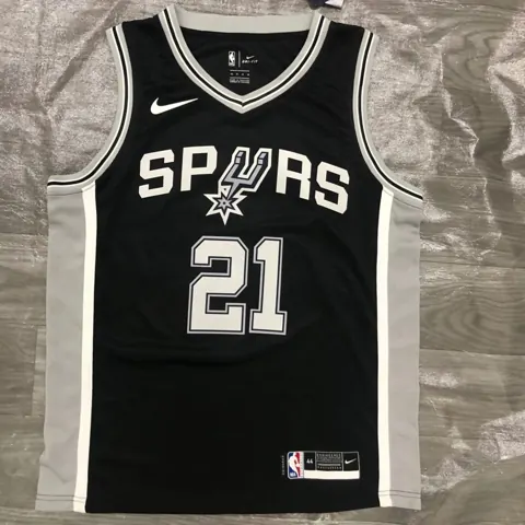 Regata San Antonio Spurs Preta 21 Tim Ducan